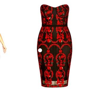 City Chic Dolce Rose Sheath Dress